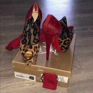 Christian Louboutin 160 pony. Leopard
